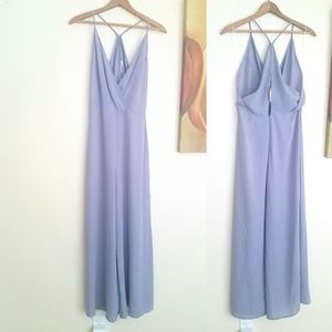 NWT Lush lilac sheer wide leg pants jumpsuit
